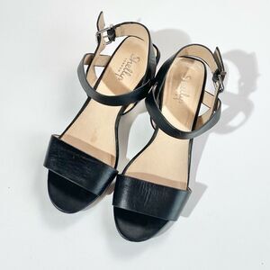 Shellys London black chunky strap sandal